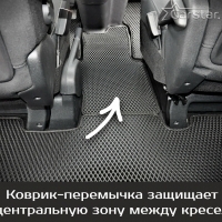 Автомобильные коврики EVA на Citroen SpaceTourer 7 мест, Long (2016-2024)