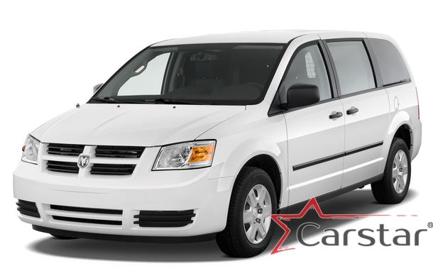 Автомобильные коврики EVA 3D для Dodge Grand Caravan V (2007-2020) 2 ряд: кресла 1+1 убираются в пол