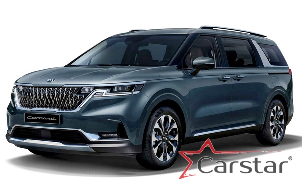 Автомобильные коврики EVA 3D для Kia Carnival IV (9мест) Корея (2020->) 